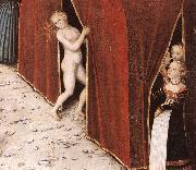 CRANACH, Lucas the Elder The Fountain of Youth (detail)  215 Sweden oil painting artist